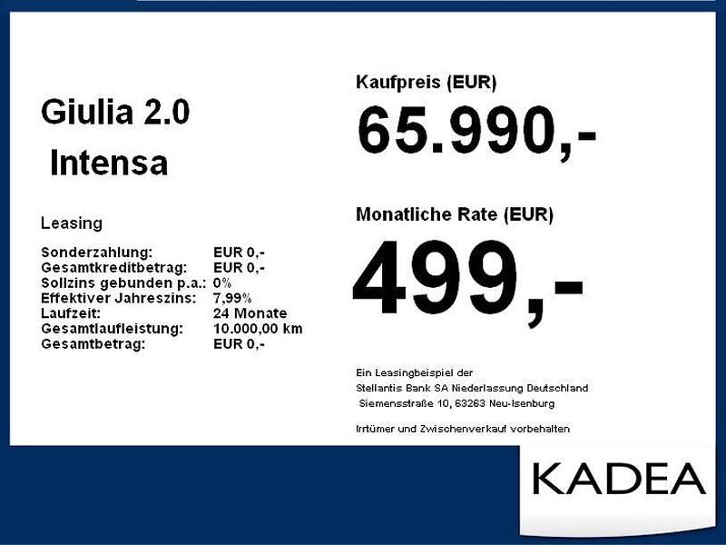 Neu Alfa Romeo Giulia 280 PS (205 kW) 2026 Rosso etna Limousine