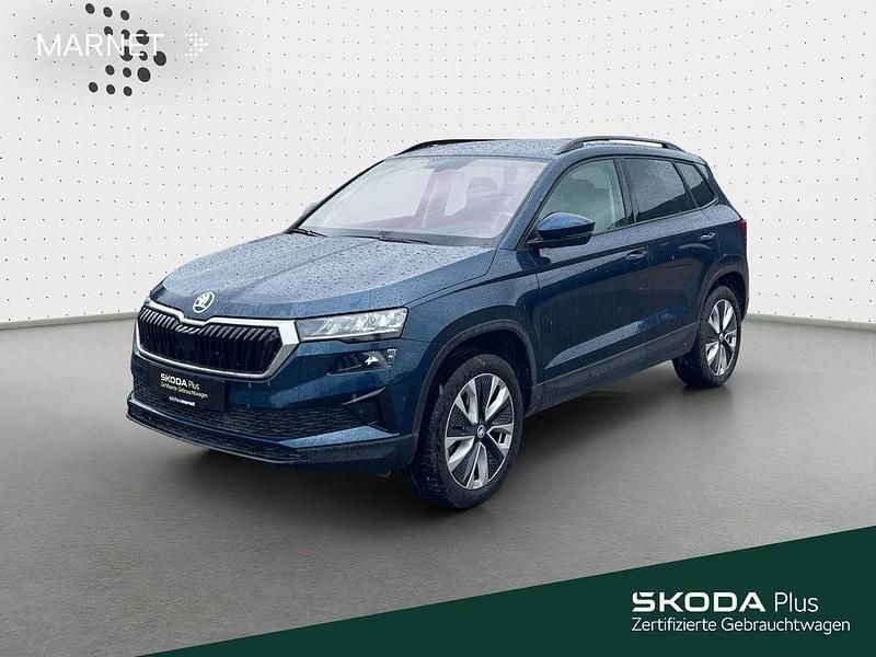 Lavablau metallic Gebraucht 2023 Skoda Karoq Style SUV | 32.430 € (Guter Preis) - Bild 1/4