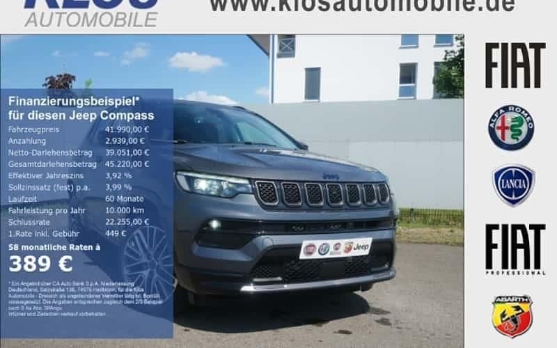 Grau Neu 2025 Jeep Compass Summit SUV | 41.990 € (Guter Preis) - Bild 1/4