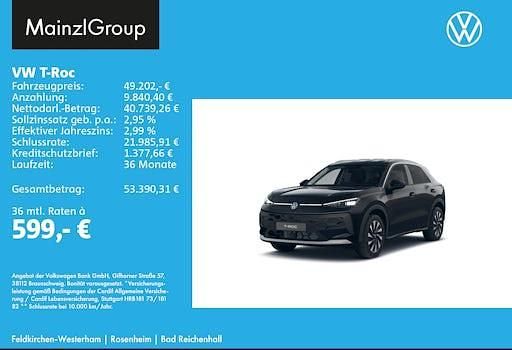 Neu VW T-Roc Style 150 PS (110 kW) 2026 Schwarz SUV