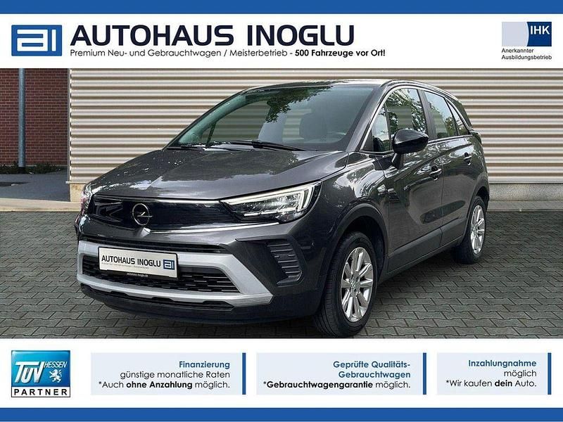 Grau mondstein grau/e:vulkan grau (metallic) Gebraucht 2021 Opel Crossland Elegance SUV | 10.580 € (Guter Preis) - Bild 1/4