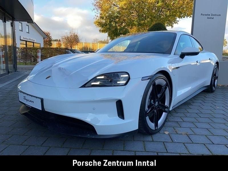 Weiss Gebraucht 2024 Porsche Taycan Limousine | 89.666 € (Teuer) - Bild 1/4