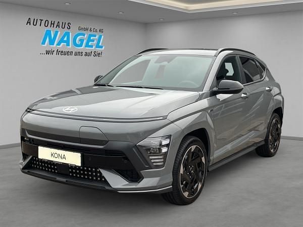 Grau (shadow grey / sol) Gebraucht 2025 Hyundai Kona N Line SUV | 39.999 € (Etwas zu teuer) - Bild 1/4