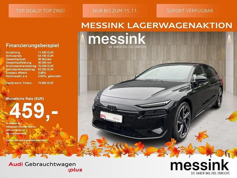 Mythosschwarz metallic Gebraucht 2025 Audi A6 e-tron Performance Kombi | 74.850 € (Guter Preis) - Bild 1/4