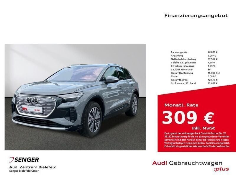 Kieselgrau Gebraucht 2024 Audi Q4 e-tron Ambiente SUV | 46.880 € (Superpreis) - Bild 1/2