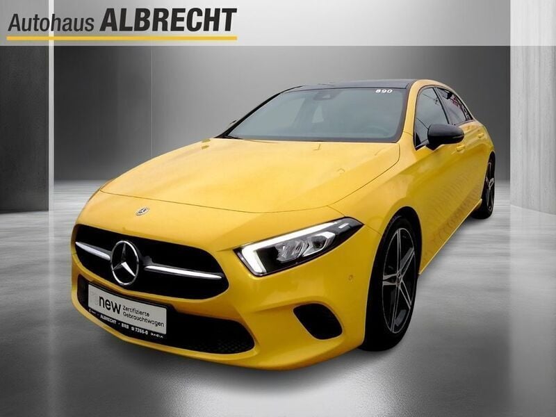 Gelb Gebraucht 2021 Mercedes A180 Progressive Limousine | 24.490 € (Fairer Preis) - Bild 1/4