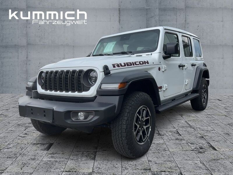 Bright white (weiß) Neu 2024 Jeep Wrangler Rubicon SUV | 66.499 € (Etwas zu teuer) - Bild 1/4