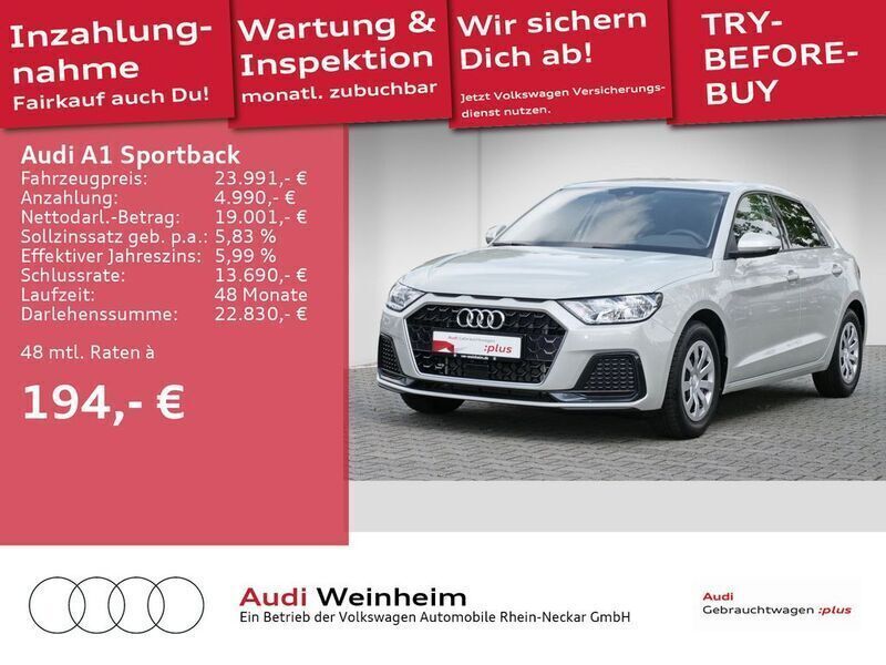 Tausilber metallic Gebraucht 2024 Audi A1 Sportback Advanced Plus Kleinwagen | 24.791 € (Fairer Preis) - Bild 1/2