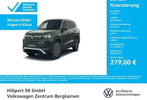 Gebraucht VW Tayron Elegance 150 PS (110 kW) 2025 Cipressinogrün metallic SUV