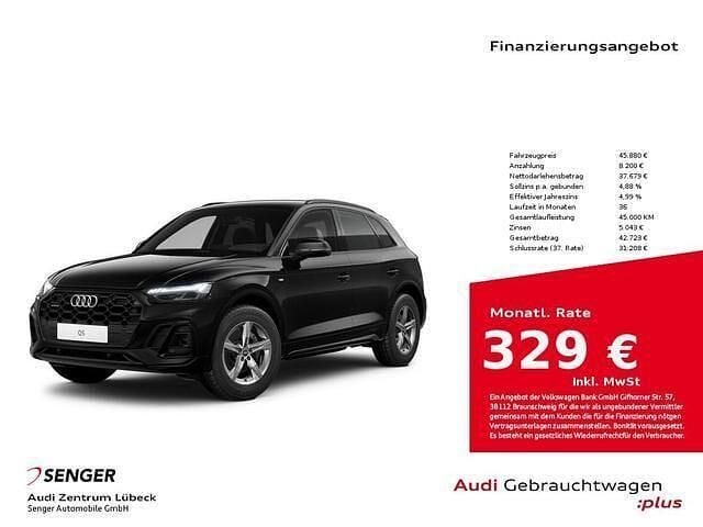 Mythosschwarz metallic Gebraucht 2023 Audi Q5 S-Line SUV | 45.880 € (Guter Preis) - Bild 1/3