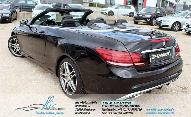 Gebraucht Mercedes E250 AMG 211 PS (155 kW) 2016 Obsidianschwarz  metalliclack Cabrio