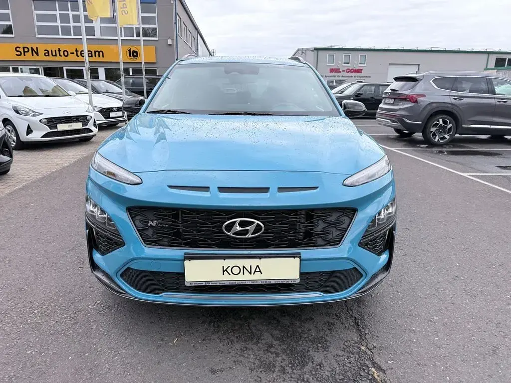Gebraucht Hyundai Kona N Line 120 PS (88 kW) 2023 Blau SUV