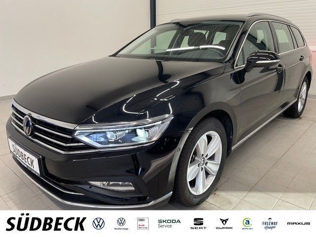 Deep black perleffekt (schwarz) Gebraucht 2023 VW Passat Elegance Kombi | 43.990 € - Bild 1/4