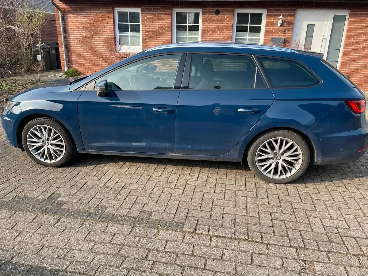 Usata Seat Leon 116 CV (85 kW) 2017 Blu Station wagon