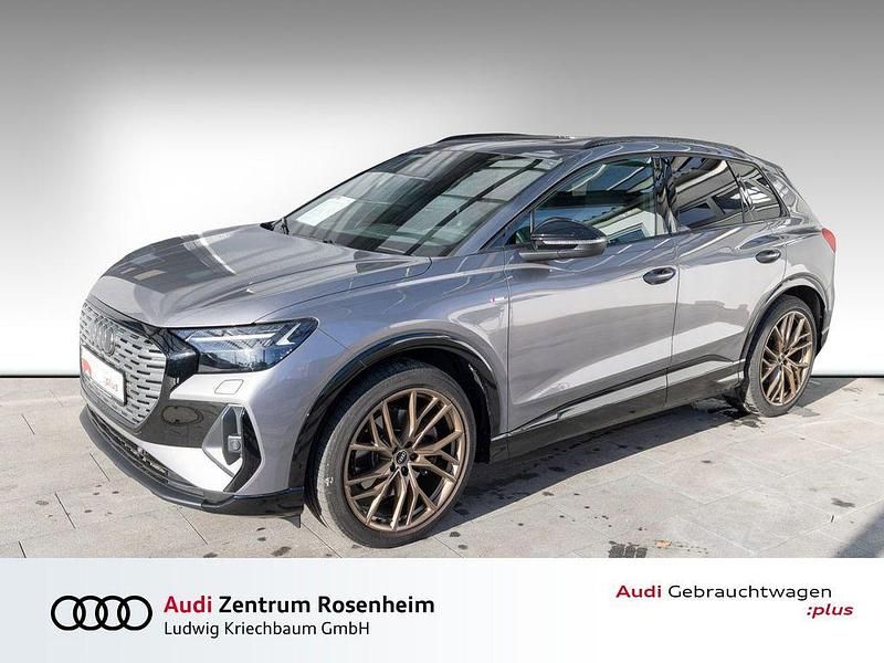 Grau Gebraucht 2022 Audi Q4 e-tron S-Line SUV | 37.880 € (Etwas zu teuer) - Bild 1/4