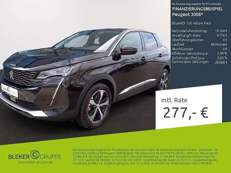 Perlaneraschwarz Gebraucht 2023 Peugeot 3008 Allure SUV | 23.880 € (Fairer Preis) - Bild 1/3