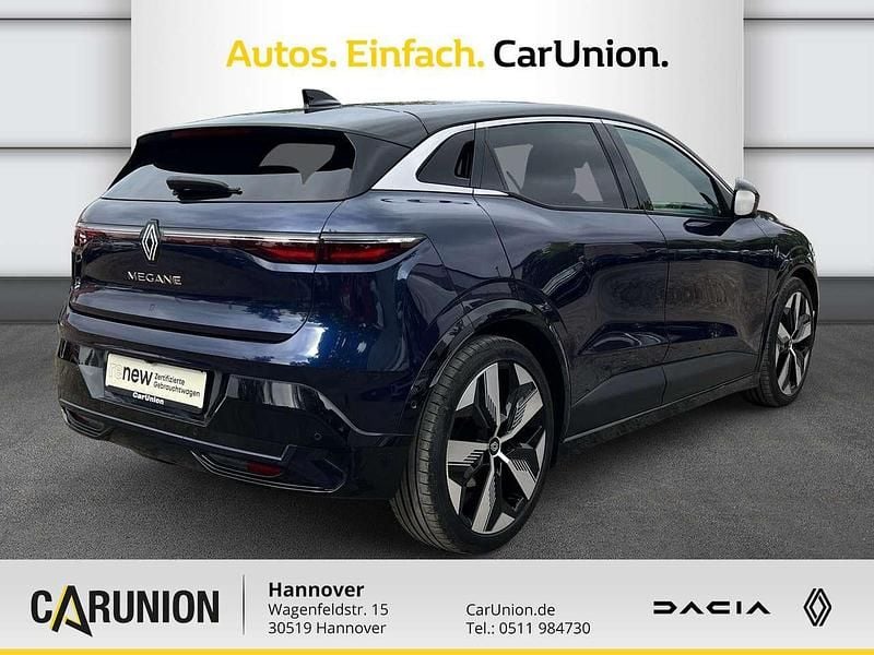 Gebraucht Renault Megane E-Tech Techno 160 kW (218 PS) 2022 Nachtblau, dach in Limousine