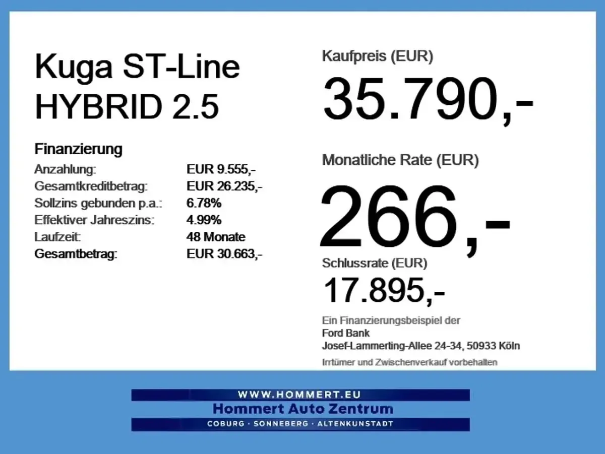 Neu Ford Kuga ST-Line 179 PS (131 kW) 2026 Weiß SUV