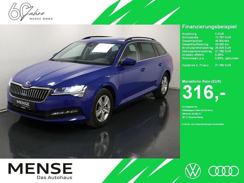 Blau Gebraucht 2023 Skoda Superb Ambition Kombi | 21.785 € (Guter Preis) - Bild 1/4