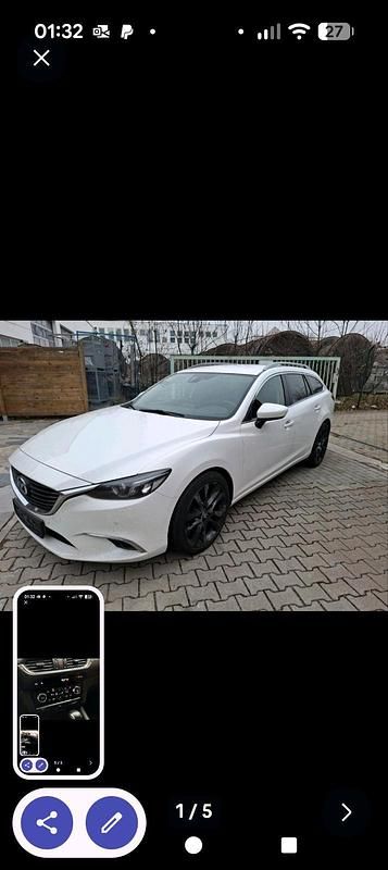 Gebraucht Mazda 6 126 PS (92 kW) 2016 Weiß Kombi