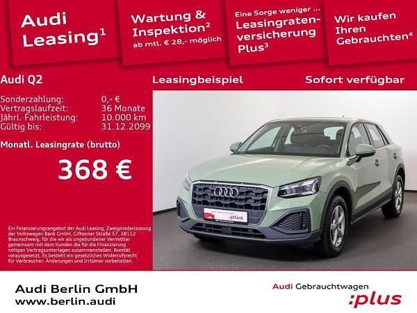 Grün (apfelgrün metallic) Gebraucht 2022 Audi Q2 Ambiente SUV | 22.281 € (Superpreis) - Bild 1/3