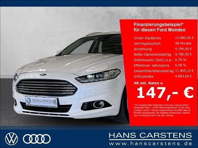 Metallic) (weiss Gebraucht 2016 Ford Mondeo Titanium Kombi | 13.980 € (Fairer Preis) - Bild 1/4