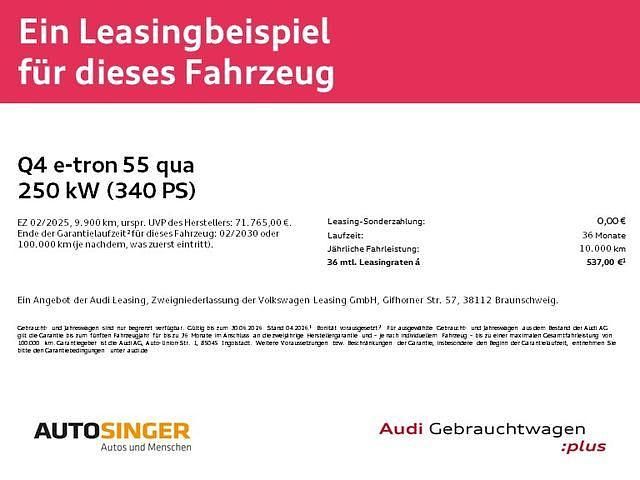 Gebraucht Audi Q4 e-tron Sport 250 kW (340 PS) 2025 Kieselgrau SUV