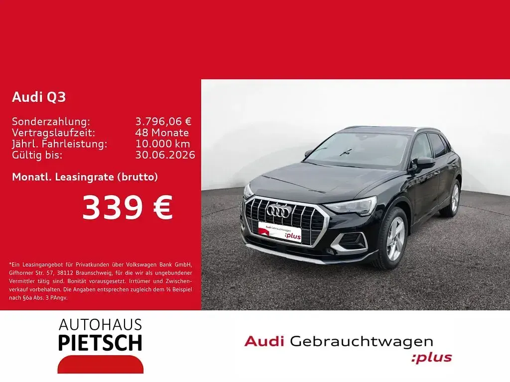 Second-hand Audi Q3 Advanced 150 CP (110 kW) 2025 Negru SUV