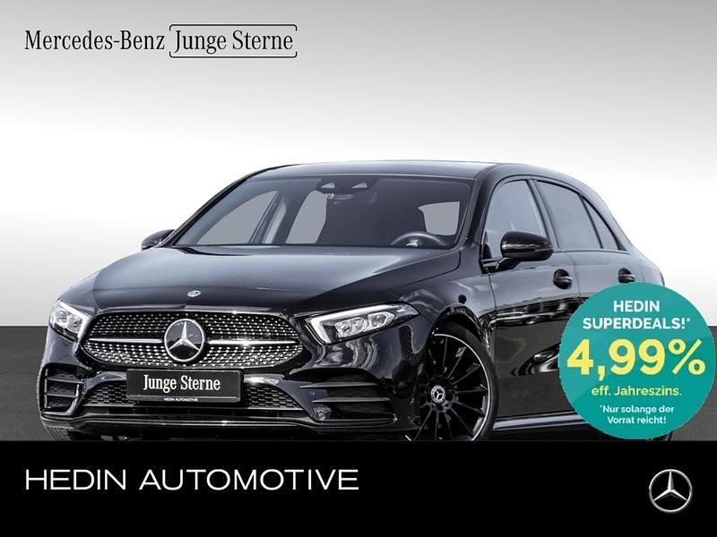 Schwarz Gebraucht 2022 Mercedes A200 AMG Limousine | 31.990 € (Fairer Preis) - Bild 1/4