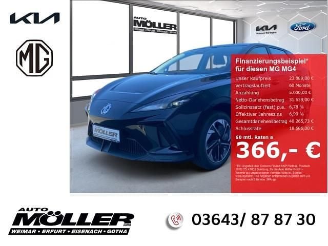 Neu MG MG4 EV 125 kW (170 PS) 2025 Schwarz Kleinwagen