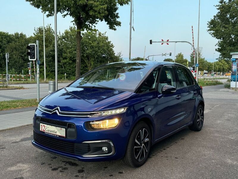 Gebraucht Citroën C4 SpaceTourer SELECTION 120 PS (88 kW) 2017 Lackierung lazuli blue/metalli Van / Kleinbus