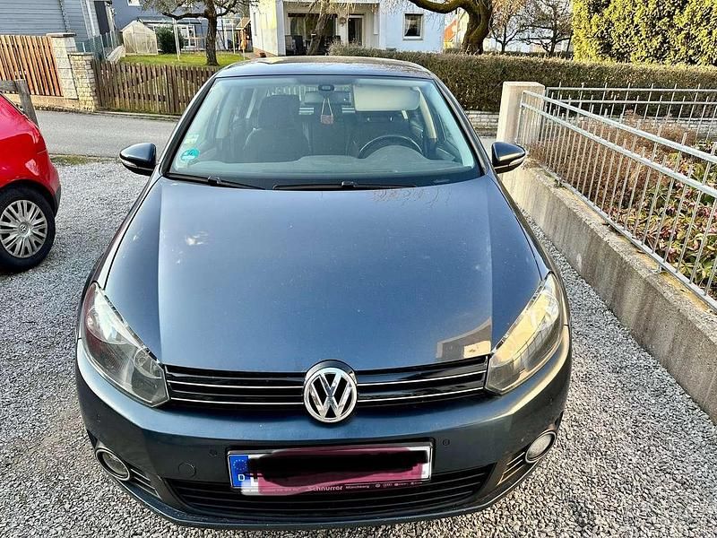 Blau Gebraucht 2009 VW Golf VI Highline Kleinwagen | 3.450 € (Superpreis) - Bild 1/4