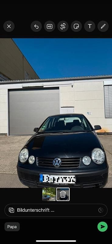 Schwarz Gebraucht 2005 VW Polo Kleinwagen | 500 € (Superpreis) - Bild 1/4