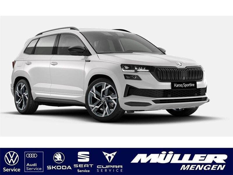 Moonweiss perleffekt Neu 2024 Skoda Karoq SportLine SUV | 38.490 € (Etwas zu teuer) - Bild 1/4