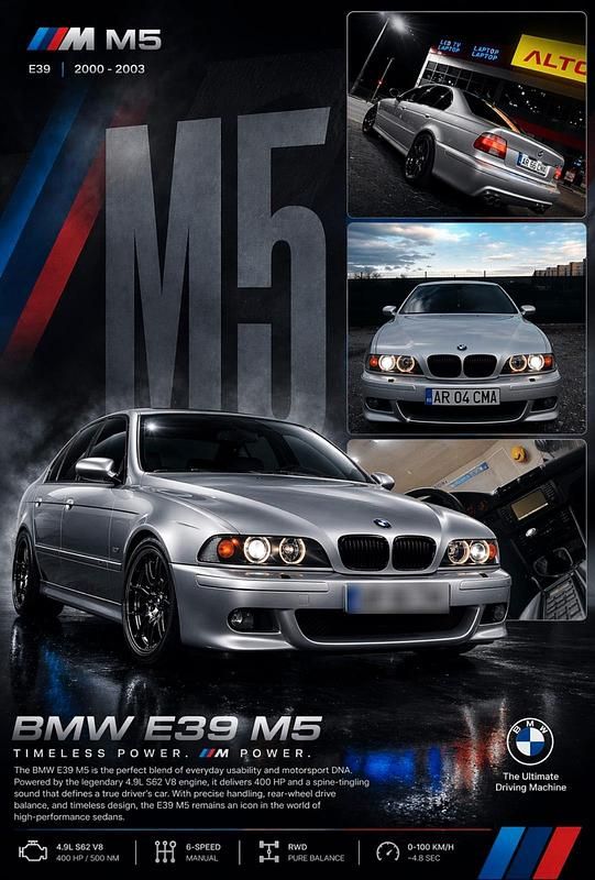 Second-hand BMW M5 400 CP (294 kW) 2000 Gri Berlinǎ