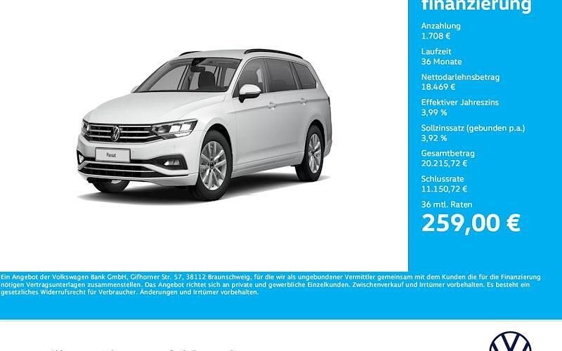 Weiß Gebraucht 2020 VW Passat Business Kombi | 20.177 € (Guter Preis) - Bild 1/4