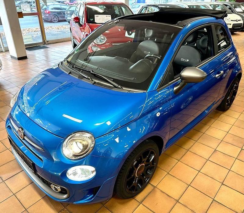 Blau Gebraucht 2018 Fiat 500C Sport Cabrio | 10.900 € (Fairer Preis) - Bild 1/4