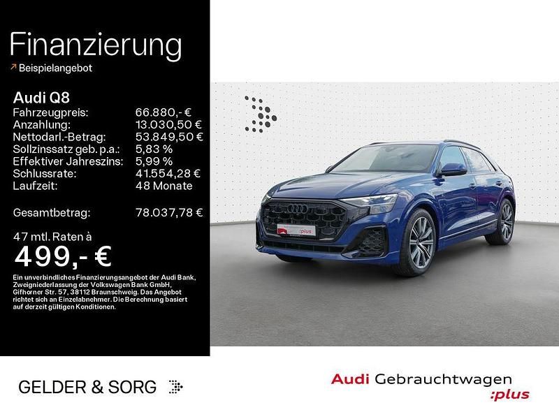 Blau Gebraucht 2025 Audi Q8 S-Line SUV | 66.880 € (Guter Preis) - Bild 1/4