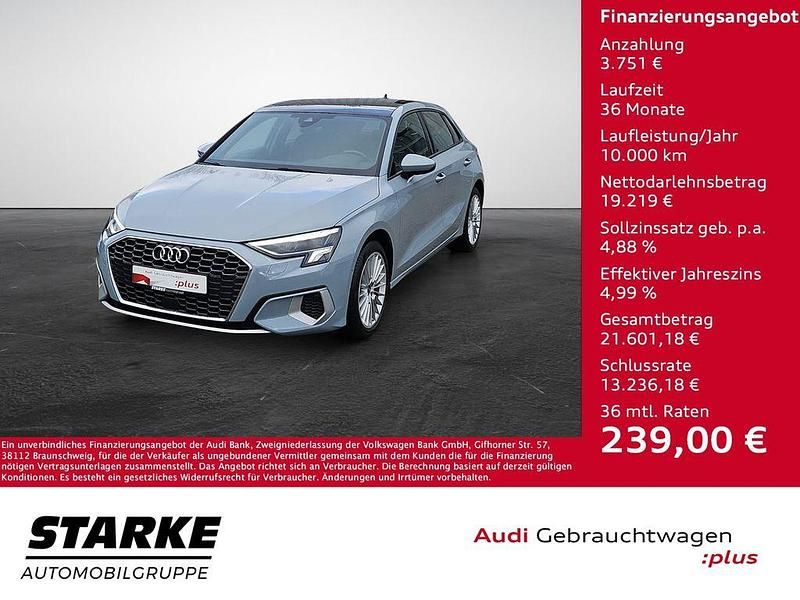 Gebraucht Audi A3 Advanced 150 PS (110 kW) 2021 Grau (pfeilgrau) Limousine