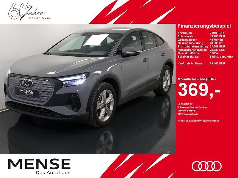 Kieselgrau Gebraucht 2023 Audi Q4 Sportback e-tron Comfort SUV | 29.485 € (Fairer Preis) - Bild 1/4