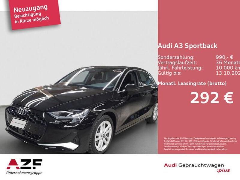 Mythosschwarz metallic Gebraucht 2025 Audi A3 Advanced Plus | 33.890 € (Fairer Preis) - Bild 1/4