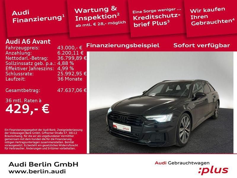 Schwarz Gebraucht 2023 Audi A6 Sport Kombi | 43.000 € (Fairer Preis) - Bild 1/3