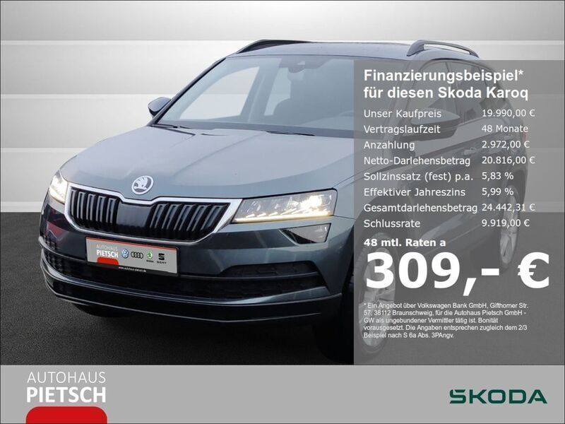 Grau Gebraucht 2019 Skoda Karoq Style SUV | 19.990 € (Fairer Preis) - Bild 1/2