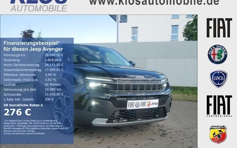 Neu Jeep Avenger Summit 100 PS (73 kW) 2025 Schwarz SUV