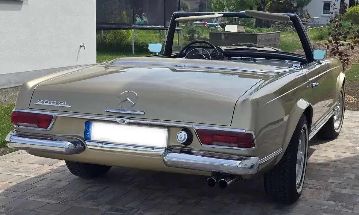 Gebraucht Mercedes SL280 170 PS (125 kW) 1968 Gold Cabrio