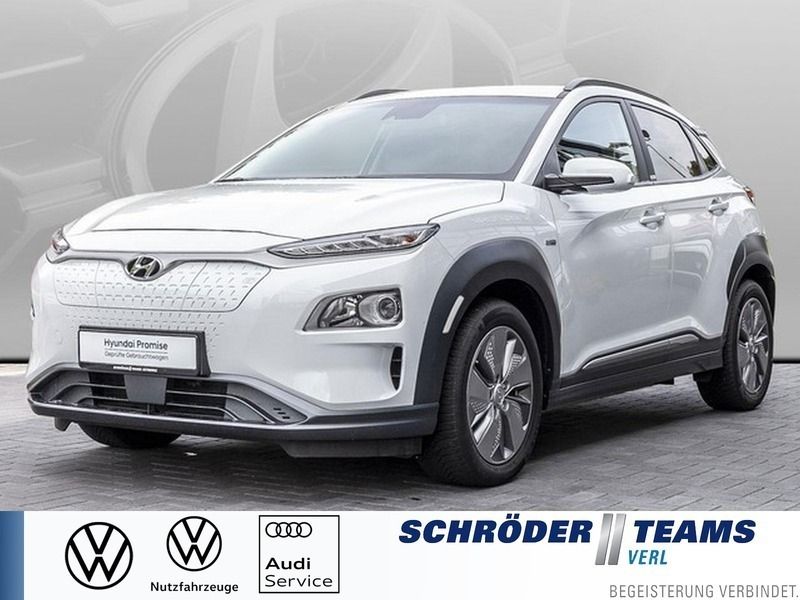 Chalk white Gebraucht 2021 Hyundai Kona Advantage SUV | 19.980 € (Fairer Preis) - Bild 1/4