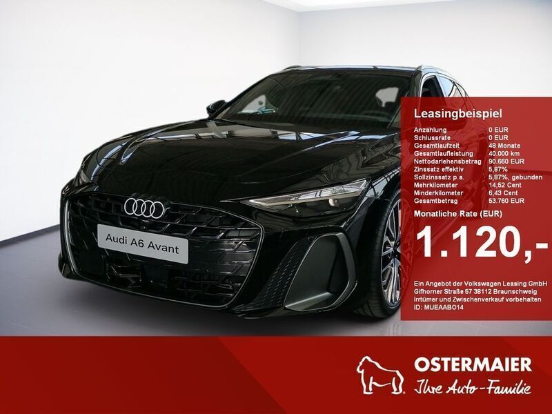 Schwarz Neu 2025 Audi A6 Ambiente Kombi | 91.090 € (Teuer) - Bild 1/2