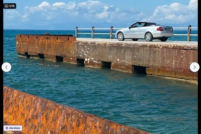 Silber Gebraucht 2006 Mercedes CLK320 Avantgarde Cabrio | 9.499 € (Fairer Preis) - Bild 1/4