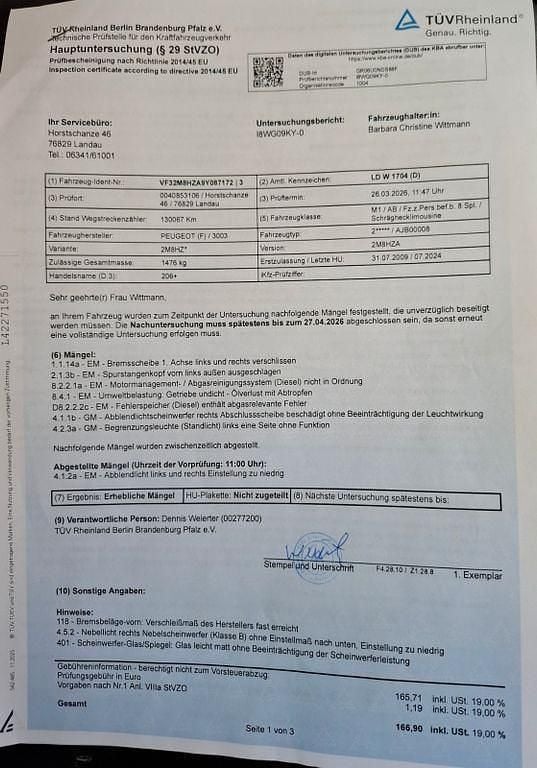 Gebraucht Peugeot 206 68 PS (50 kW) 2009 Rot Limousine