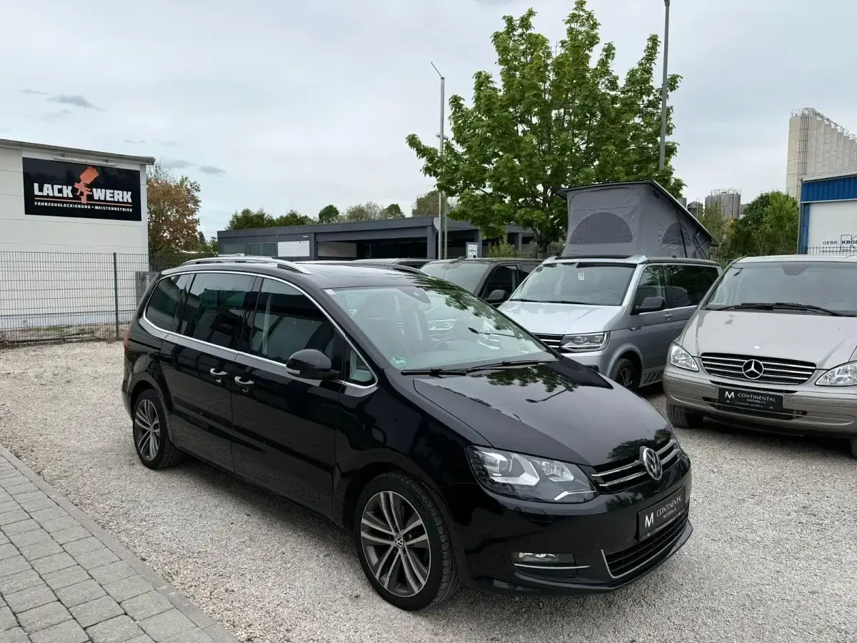 Gebraucht VW Sharan Highline 184 PS (135 kW) 2017 Schwarz Van / Kleinbus